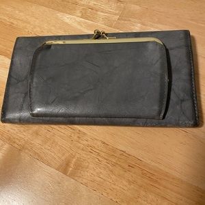 Buxton clutch wallet, gray